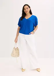Oversized topp i myk viskosemiks, bonprix