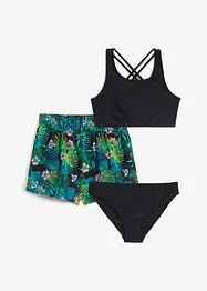 Bikini og badetruse (3-delt sett), bonprix