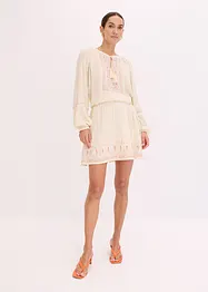 Miniskjørt med broderi, bonprix