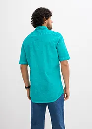 Kortermet skjorte i vasket look, bonprix