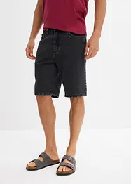 Jeans-bermuda med elastikk på siden av linningen, Classic Fit, bonprix