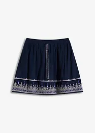 Miniskjørt med broderi, bonprix
