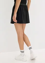 Ultralett treningsskjørt med integrert shorts, bonprix