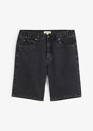 Jeans-bermuda med elastikk på siden av linningen, Classic Fit, bonprix