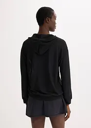 Transparent treningsjakke i mesh, oversized, bonprix