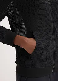 Transparent treningsjakke i mesh, oversized, bonprix