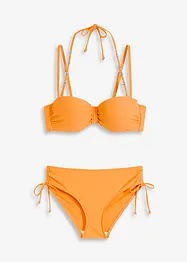 Balconette-bikini med avtagbare halterneck-stropper (2-delt sett), bonprix