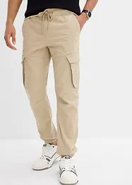 Regular Fit slip on-cargobukse, Straight, bonprix