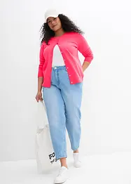 Cardigan med rund hals, bonprix