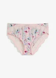 Truse med høy midje og fin glans (2-pack), bonprix