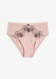 Truse med høy midje og delikat broderi, bonprix