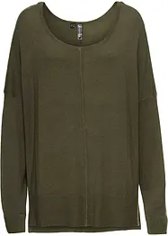 Oversized strikkegenser i viskosemiks, bonprix