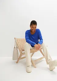 Oversized strikkegenser i viskosemiks, bonprix