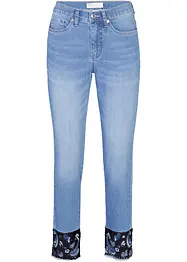 Jeans med broderi, bonprix