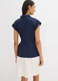 Kortermet bluse med knytedetalj, bonprix