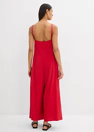 Jumpsuit av viskosemiks med regulerbare stropper, bonprix