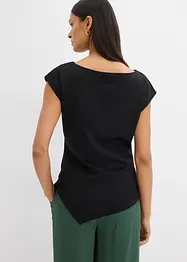 Asymmetrisk topp i behagelig scuba-materiale, bonprix