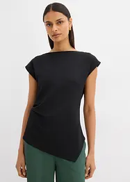 Asymmetrisk topp i behagelig scuba-materiale, bonprix