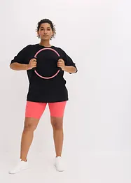 Oversized treningstopp med bomull, hurtigtørkende, bonprix