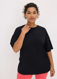 Oversized treningstopp med bomull, hurtigtørkende, bonprix