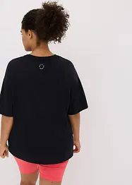 Oversized treningstopp med bomull, hurtigtørkende, bonprix