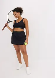Ultralett treningsskjørt med integrert shorts, bonprix