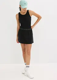 Ultralett treningsskjørt med integrert shorts, bonprix