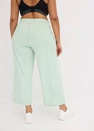 Behagelig capri-treningsbukse med vide ben, bonprix