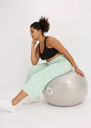 Behagelig capri-treningsbukse med vide ben, bonprix