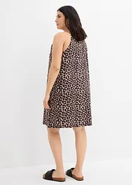 Kjole med leopardmønster av 100% bomull, bonprix