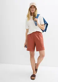 Sweatshorts i bomullsmiks, bonprix