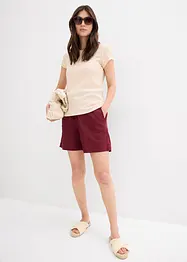 Shorts med lin, bonprix