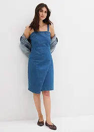 Denimkjole i omslagsstil, bonprix