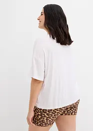 Kort T-skjorte med lave skuldre, bonprix