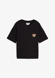 Kort T-skjorte med lave skuldre, bonprix