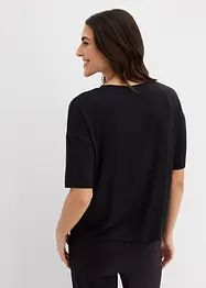 Kort T-skjorte med lave skuldre, bonprix