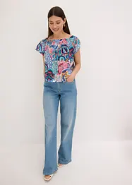 Carmenbluse av lett viskosemiks, bonprix