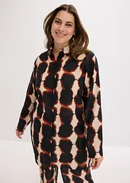 Lang bluse med batikk-print, bonprix