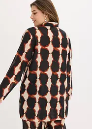 Lang bluse med batikk-print, bonprix