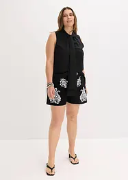 Shorts med broderi, av myk viskosemiks, bonprix