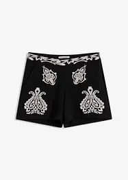 Shorts med broderi, av myk viskosemiks, bonprix