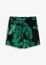 Shorts med print av lett viskose, bonprix