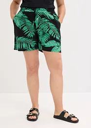 Shorts med print av lett viskose, bonprix