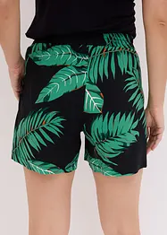 Shorts med print av lett viskose, bonprix
