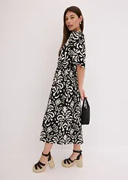 Jerseykjole med print, bonprix