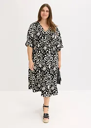 Jerseykjole med print, bonprix
