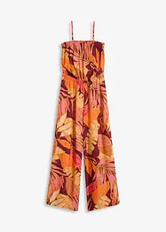 Jumpsuit i lett viskose med trykt mønster, bonprix