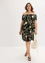 Off shoulder-kjole i myk viskosemiks, bonprix