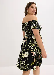 Off shoulder-kjole i myk viskosemiks, bonprix