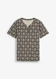 Henley T-skjorte i 100% økologisk bomull, bonprix